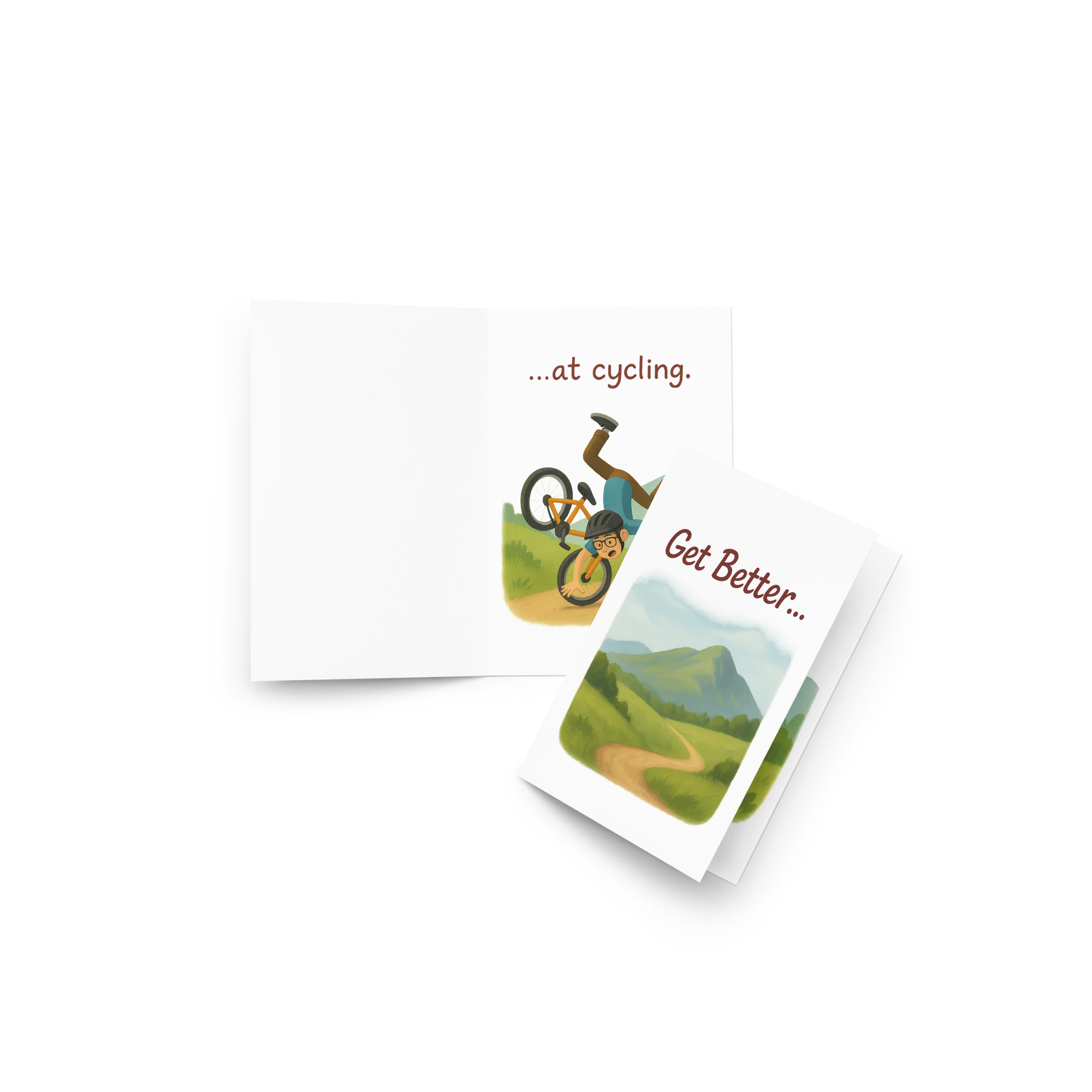 Get Better at Cycling Greeting card