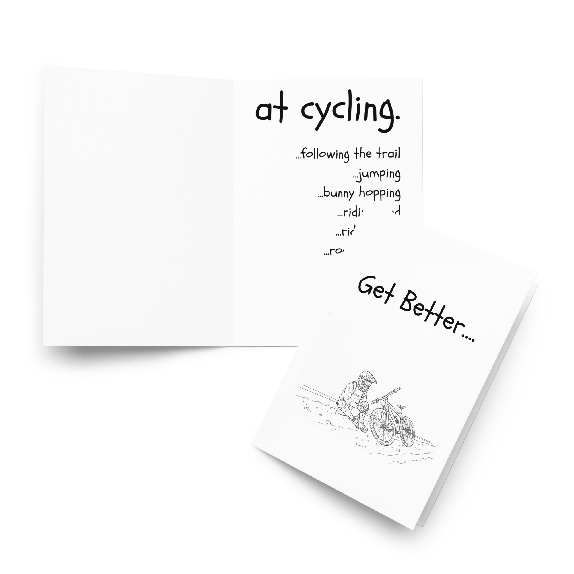 Get Better at Cycling MTB Sympathy card