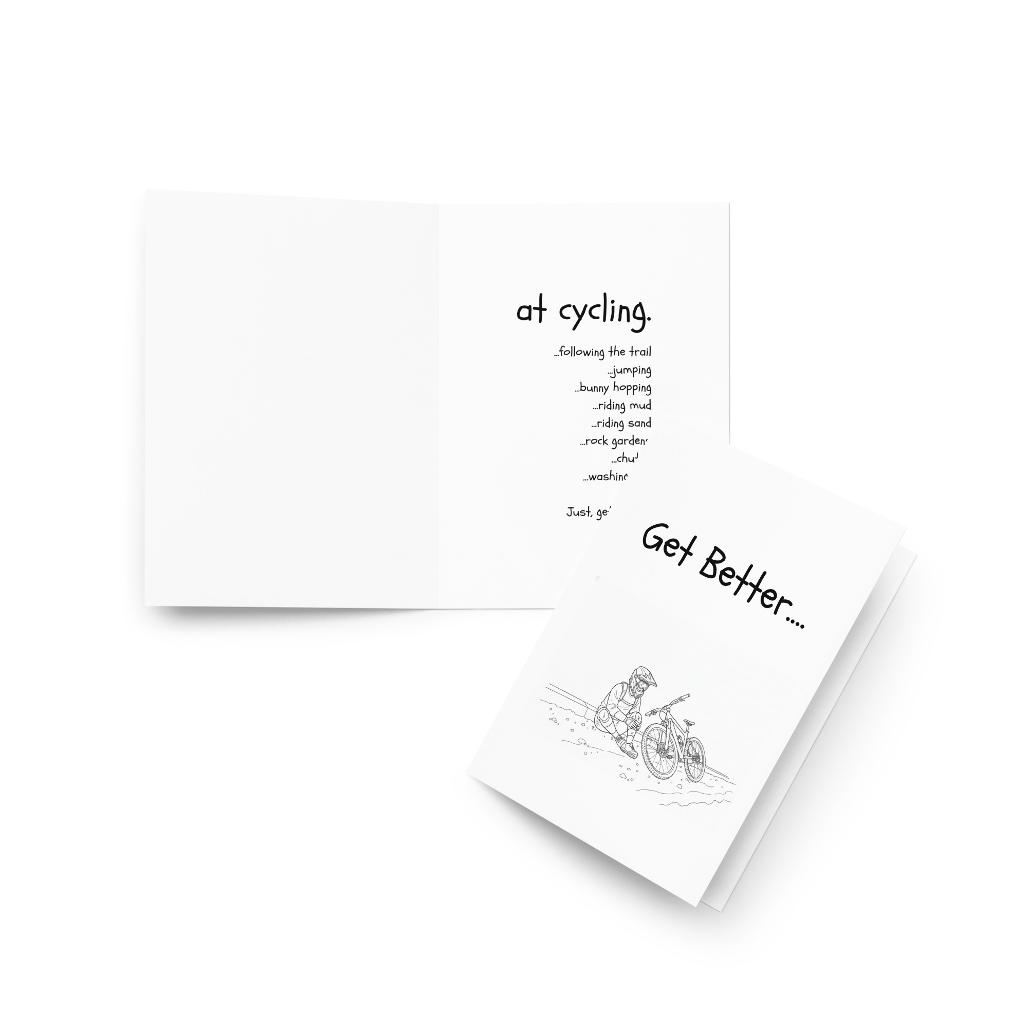 Get Better at Cycling MTB Sympathy card